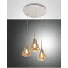 Image de Fabas Luce, Suspension, Suspension Tris E27 Ø520mm ambre (E27)