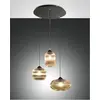 Image de Fabas Luce, Suspension, Suspension Nordal E27 Ø580mm noir ambre (E27)
