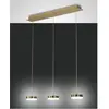 Image de Fabas Luce, Suspension, Suspension LED 24W SOMBRE 3000K 2260lm ms 3LEDs LED non interchangeable laiton (2260 lm)