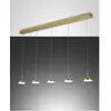 Image de Fabas Luce, Suspension, Suspension LED 40W SOMBRE 3000K 3780lm ms 5LEDs LED non interchangeable laiton (3780 lm)