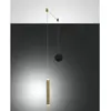 Image de Fabas Luce, Suspension, Suspension LED Prado Ø37mm 6,5W Blanc chaud laiton à intensité variable (720 lm)