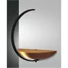 Image de Fabas Luce, Plafonnier, Applique LED Roseg 370x230mm 9,5W blanc chaud noir dimmable (960 lm)
