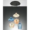 Image de Fabas Luce, Suspension, Suspension Olbia E27 Ø500mm ambre 5x40W (E27)