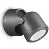 Image de Ideal lux, Éclairage d'extérieur, XENO Applique murale GU10 dimmable noir IP44 129464 (GU10, IP44)