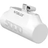 Image de Celly PowerBank Compact Usb-C 5000mAh (5000 mAh, 10.50 W, 18.50 Wh), Chargeur de secours, Blanc, Noir