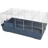 Image de Josty Cage à lapins bleue, Cage + enclos