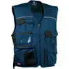 Image de Cofra, Veste de travail, Gilet Expert - Coton unisexe Noir Bleu marine (48, 52, 56, 60, 64)