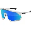 Image de Scicon, Unisexe, Lunettes de sport, aeroshade xl scnpp verre multi-reflet bleues (Blanc, Bleu), Blanc, Bleu