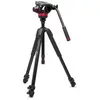 Image de Manfrotto Tête Fluide Vidéo 502 Avec Base Plate Et Trépied En Aluminium 055 Pour Vidéo