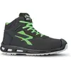 Image de U-Power, Chaussures de travail, Botte de sécurité RedLion HARD taille 44 noir/vert S3 SRC ESD EN ISO 20345 Putek Technology (S3, 44)