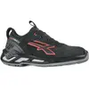 Image de U-Power, Chaussures de travail, Chaussures de sécurité TUCKER taille 42 noir/rouge S3 CI SRC ESD EN ISO 20345 cuir moulu (S3, 42)