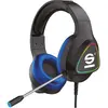 Image de Sparco Wired Headphone Pro Spheadphonepro (Filaire), Casque gaming, Bleu, Noir