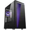 Image de Itek Boitier Moyen Tour ATX compatible Vertibra V210 RGB avec panneau vitré (Noir) (ATX, mATX, Mini-ITX), Boîtier PC, Noir
