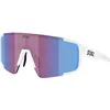 Image de Bliz, Unisexe, Lunettes de sport, P003 (blanc mat, Nano Optics Nordic Light Begonia - Violet w Blue Multi), Blanc