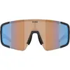 Image de Bliz, Unisexe, Lunettes de sport, P003 (Noir mat, Nano Optics Nordic Ligh Coral - Orange w blue multi), Noir