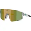 Image de Bliz, Unisexe, Lunettes de sport, P003 (Blanc transparent, Marron W GREEN MULTI), Blanc