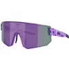 Image de Bliz, Unisexe, Lunettes de sport, P005 (pourpre mat transparent, Fumée, Violet bleu miroité), Violet