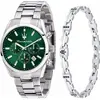 Image de Maserati, Montre, Uhren-Set Attrazione, Argent, (Chronographe, 43 mm)