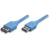 Image de Techly Câble d'extension USB3.0 fiche/prise typeA (1 m, USB 3.2 Gen 1), Câble USB