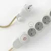 Image de Creative Cables Multiprise Câble En Jute M1f4b01rn06 Rn06 1 M