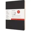 Image de Moleskine, Cahier + bloc-notes, Carnets de notes (XL, À rayures, Blanc, Couverture rigide)
