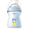 Image de Chicco, Biberon, biberon NATURAL FEELING PP tétine silicone débit medium BLUE 2m+ (250 ml)