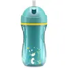 Image de Chicco, Vaisselle + couverts pour enfants, Sport Cup - BLUE - 14m+