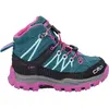 Image de CMP Campagnolo, Filles, Chaussures de randonnée, Rigel MID WP (28), Bleu, Noir, Pink, Turquoise