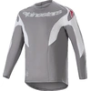 Image de Alpinestars A-Supra Race Shirt met lange mouwen, grijs-wit, afmeting XL voor man