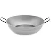 Image de Vaello Tiefe Pfanne mit Griffen 450 Gebürsteter Edel Verchromt (Ø 50 cm), Poêle + casserole, Noir
