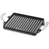Image de Vaello, Plaque à grillades, Grillplatte rechteckig Emaillierter Edel (27 x 21 cm)