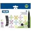 Image de Milan, Marqueur, Marker mit Pinselspitze, 6 Farben Fluo (6x)