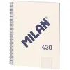 Image de Milan, Cahier + bloc-notes, 57142E80BG (A4, À rayures, Couverture rigide)