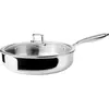 Image de Ibili Sauteuse Triply natural 28 cm Idéale pour rôtir et braiser, répartition uniforme de la chaleur, Plat à gratin, Argent