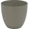 Image de Plastiken, Pot de fleurs, Injection pot bowl model ø22cm taupe color (22 x 22 x 20 cm)