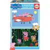 Image de Educa Euca Puzzle 2x16 Peppa Pig (bois) G3 (16 pièces)