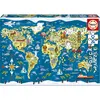 Image de Educa Carte du monde 200 pièces puzzle (200 pièces)