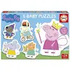 Image de Educa Babypuzzle Peppa Pig 5in1 I (3 5 Puppen) (25 pièces)