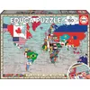 Image de Puzzle 150 pièces Educa Géo Drapeaux du monde
