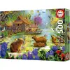 Image de Educa Puzzle 500 pieces XXL Pieces - Capybara Village (500 pièces)