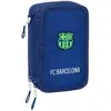 Image de FC Barcelona, Trousse, Dreifaches Federmäppchen F.C. Barcelona Marineblau 12,5 x 19,5 x 5,5 cm 37 Stücke