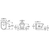 Image de ROCA, Cuvette toilettes + bidet, Nexo bidet mural 52,5x36cm (A357645000)