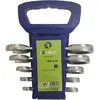 Image de Irimo, Clé à molette, Jeu de clés mixtes à cliquet, version courte sur support, 5 pièces (10 mm, 11 mm, 12 mm, 13 mm, 14 mm, 15 mm, 16 mm, 17 mm, 18 mm, 19 mm, 8 mm, 9 mm)