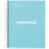 Image de Miquelrius, Cahier + bloc-notes, Notizbuch 5 A5 120 SQU 90G EMOTIONS SKYblau (A5, Quadrillé)