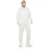 Image de SteelPro, Combinaison de protection + bleu de travail, White disposable coverall, made of polypropylene, size xl (XL)