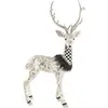 Image de DKD Home Decor, Décorations de Noël, Christmas bauble Black Golden Reindeer 35 x 18 x 55 cm