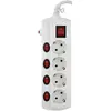 Image de Hepoluz Multiprise 4 Prises Individuelles Avec Interrupteur 3g 1.5 M