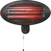 Image de EDM Outdoor quartz heater 2000 w, Radiateur infrarouge, Noir, Rouge