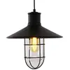 Image de EDM, Suspension, Vintage metallic ceiling lamp e27 60w black color ø27x28cm (E27)