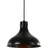 Image de EDM, Suspension, Metallic ceiling vintage lamp e27 60w black color ø29x24cm (E27)